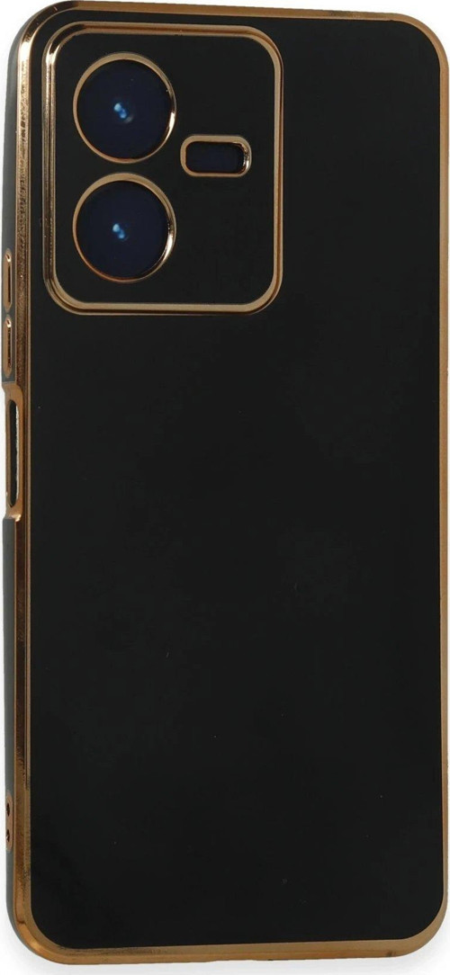 OMR02 Vivo Y22 2022 Kılıf Volet Silikon - Siyah