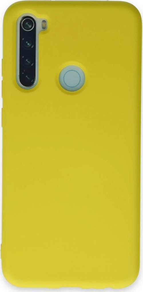 OMR02 Xiaomi Redmi Note 8 Kılıf Nano içi Kadife Silikon - Sarı