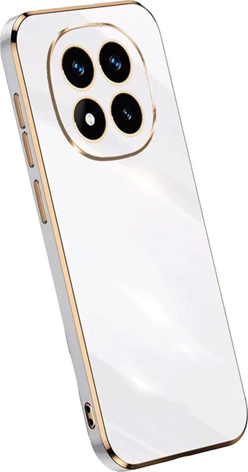 OMR02 Xiaomi Redmi Note 14 Pro 5G Kılıf Volet Silikon - Beyaz