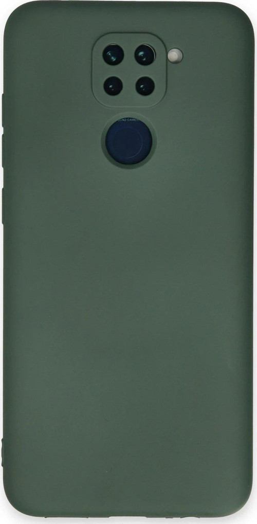 OMR02 Xiaomi Redmi Note 9 Kılıf Nano içi Kadife Silikon - Koyu Yeşil