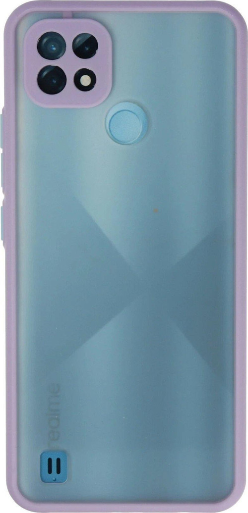 Realme C21 Kılıf Montreal Silikon Kapak - Mor