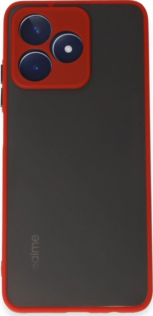 Realme C53 Kılıf Montreal Silikon Kapak - Kırmızı