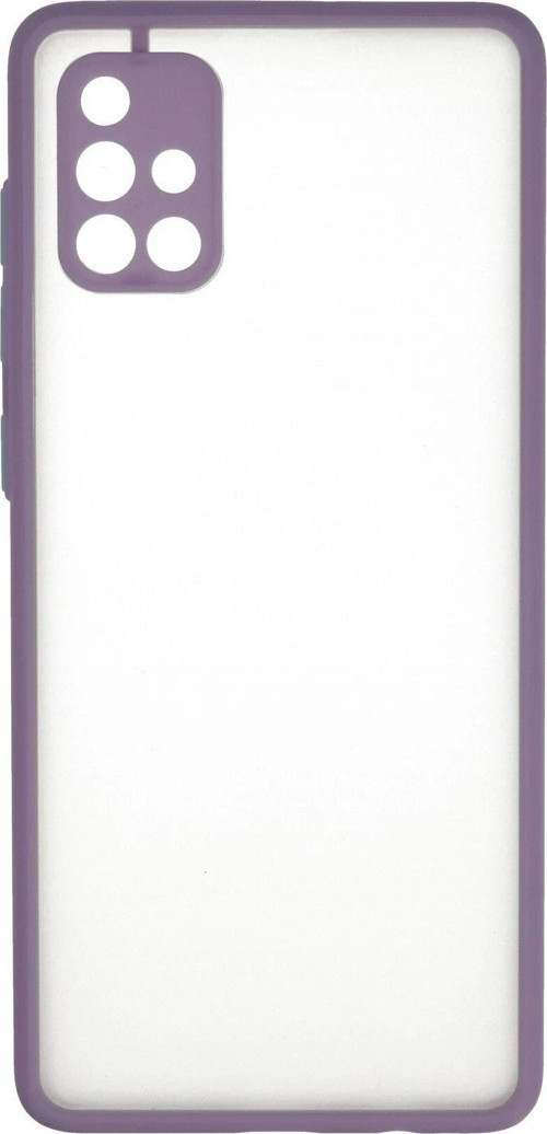 Samsung Galaxy A71 Kılıf Montreal Silikon Kapak - Mor