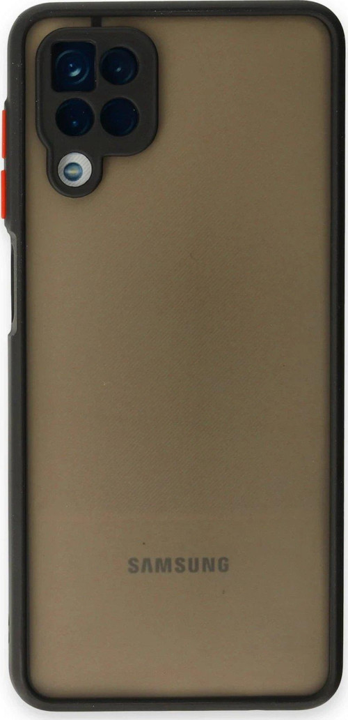Samsung Galaxy A12 Kılıf Montreal Silikon Kapak - Siyah