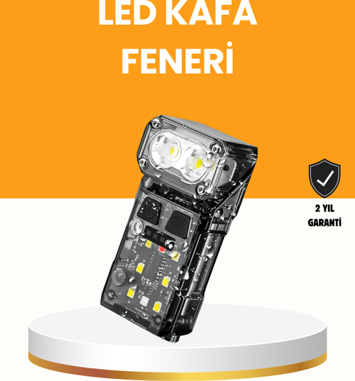 Kamp ve Outdoor İçin LED Far 10 Saat Pil Sensörlü Manyetik