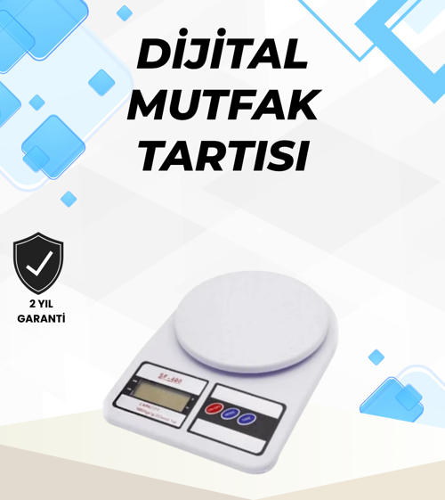 Hassas Tartım İçin Dijital Mutfak Terazisi – 10kg / 1g