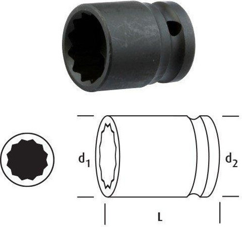 LN38Y14 YILDIZ LOKMA 3/8" 14 mm