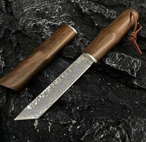 Japon Tanto Şam Çeliği Nadir Koleksiyonluk