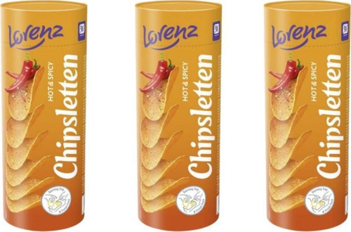 Chipsletten Patates Cipsi 100 gr Acı&Baharatlı x 3 Adet