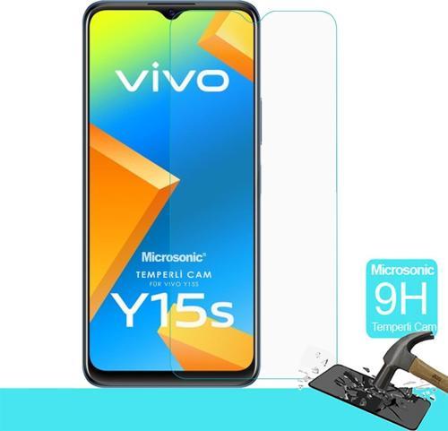 Vivo Y15s Tempered Glass Cam Ekran Koruyucu
