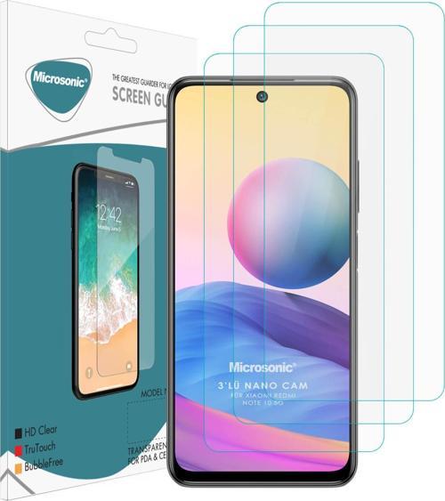 Xiaomi Redmi 10A Screen Protector Nano Glass Cam Ekran Koruyucu (3`lü Paket)