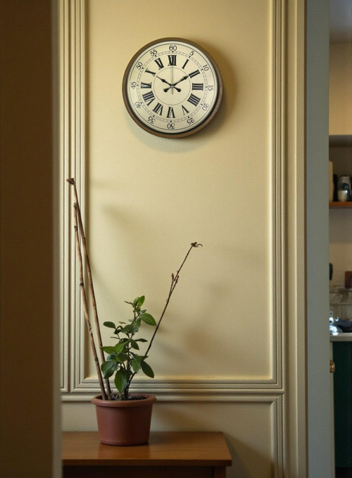 Zentime 36 Cm Kahverengi Dekoratif Duvar Saati