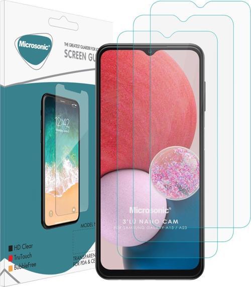 Samsung Galaxy A13 4G Screen Protector Nano Glass Cam Ekran Koruyucu (3`lü Paket)