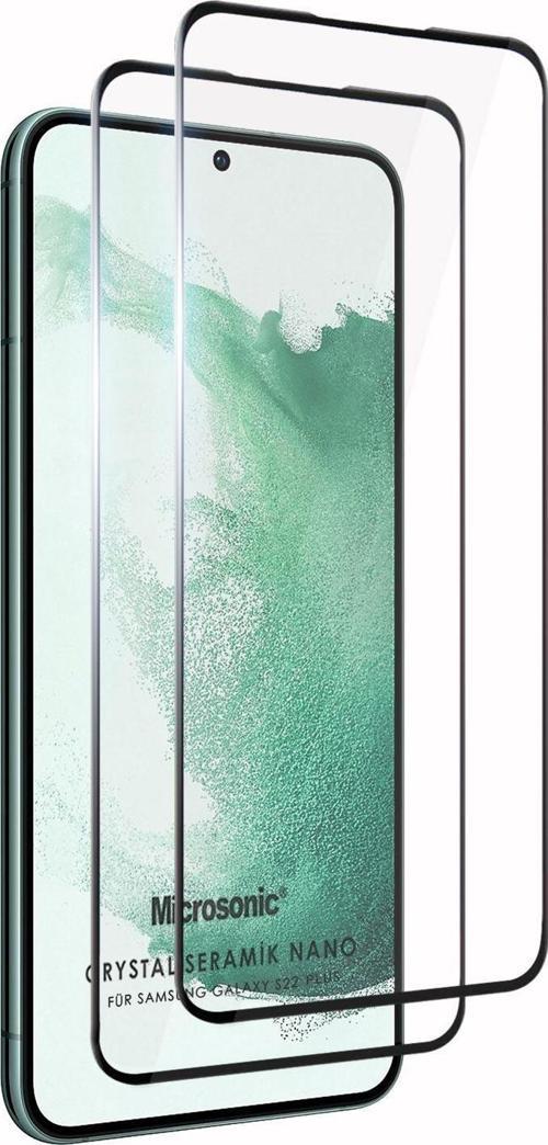 Samsung Galaxy S22 Plus Crystal Seramik Nano Ekran Koruyucu Siyah (2 Adet)