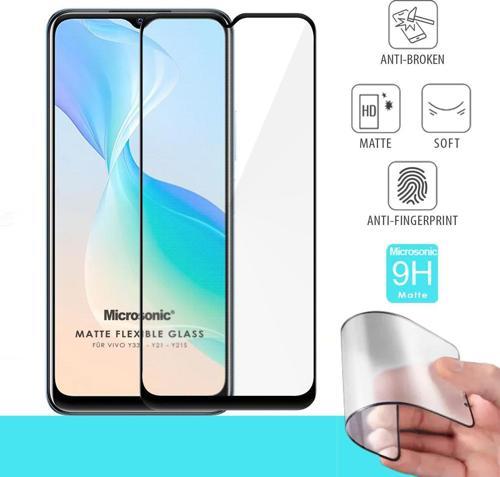Vivo Y21 Seramik Matte Flexible Ekran Koruyucu Siyah