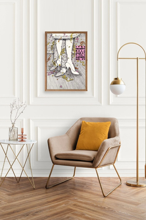 Büro Ev Ofis Dekoru için 17x23CM Tekli Ahşap Çerçeveli Gastby Tema Tablo No1