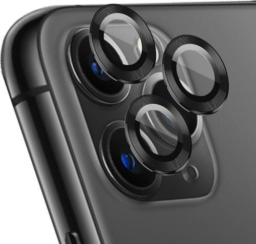 Apple iPhone 11 Pro Max Tekli Kamera Lens Koruma Camı Siyah
