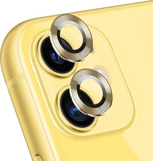 Apple iPhone 11 Tekli Kamera Lens Koruma Camı Gold