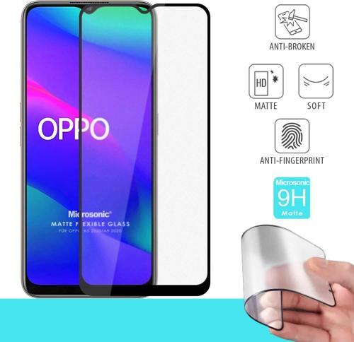 Oppo A5 2020 Seramik Matte Flexible Ekran Koruyucu Siyah