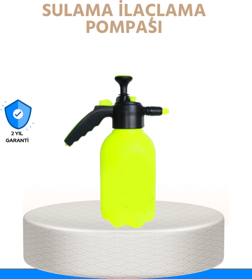 2L Bahçe ve Araç Temizlik Pompası Bakır Uçlu Basınçlı Sprey