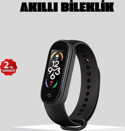 Bluetooth Akıllı Bileklik Spor Modlu Kalp Atış Takipli Uyku Analizli