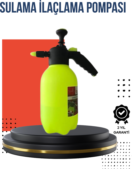 Ayarlı Nozullu 2L Basınçlı El Püskürtücü Jant Cam Temizlik Cila İçin