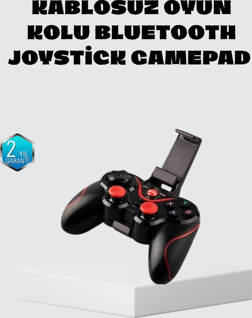 Kablosuz Bluetooth Oyun Kolu Mobil TV PC Uyumlu Ergonomik Tasarım