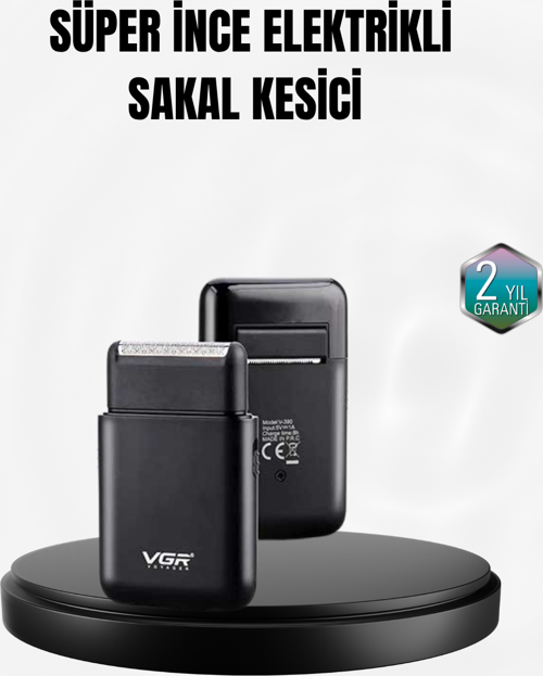 Taşınabilir Elektrikli Tıraş Makinesi USB Şarjlı 5W Motor ve 0.3 mm Hassas Kesim