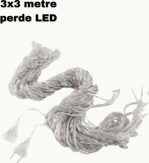 3x3 LED Işık Perdesi Şelale Model İç Dış Mekân Dekorasyonu