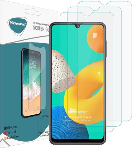 Samsung Galaxy M32 4G Screen Protector Nano Glass Cam Ekran Koruyucu (3'lü Paket)
