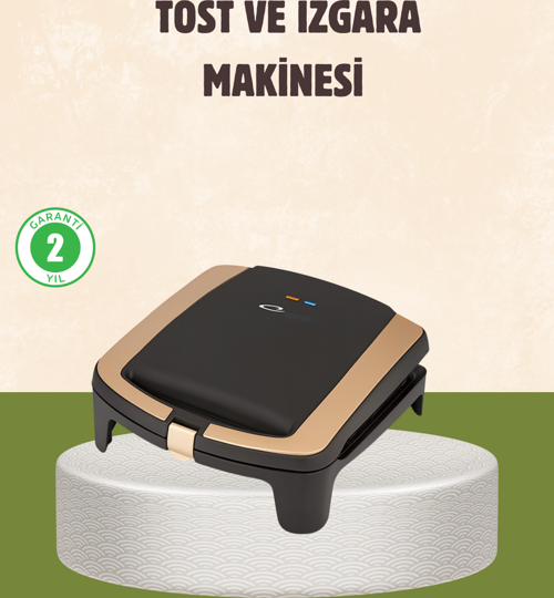 Tost Makinesi Isı Kontrollü 4 Dilim Kapasiteli