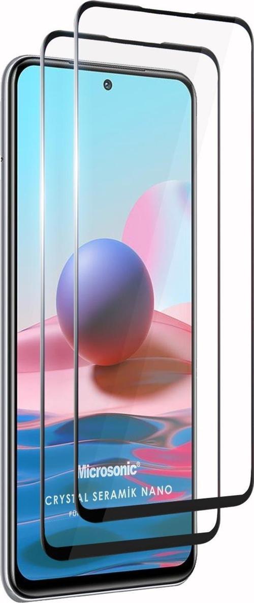 Xiaomi Redmi Note 10S Crystal Seramik Nano Ekran Koruyucu Siyah (2 Adet)