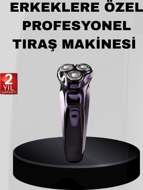 Profesyonel Şarjlı Tıraş Makinesi Ayarlanabilir Başlıklı Kablosuz