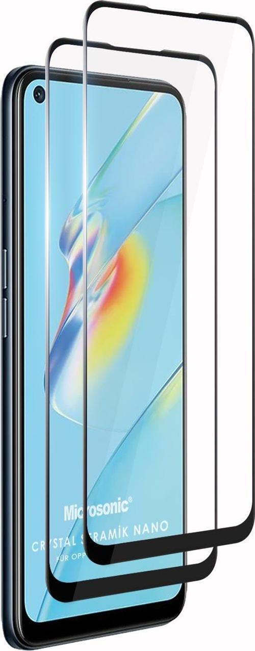 Oppo A74 4G Crystal Seramik Nano Ekran Koruyucu Siyah (2 Adet)