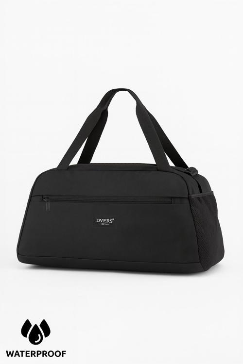 Unisex 2 Bölmeli Siyah El Ve Omuzda Taşınılabilir Günlük Seyahat Gym Fitness Ve Spor Çantası