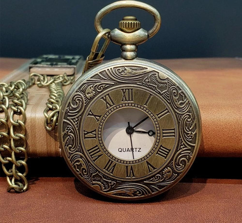 Vintage Tasarım Köstekli Saat