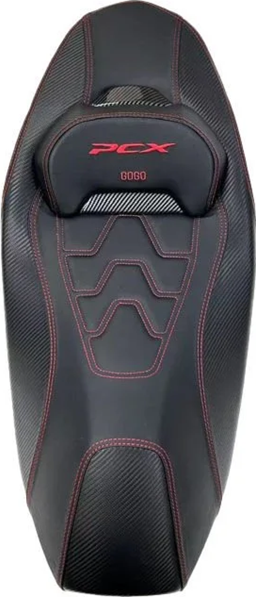 Honda Pcx 2021-2025 Uyumlu Spor Bel Destekli Kırmızı Koltuk Sele