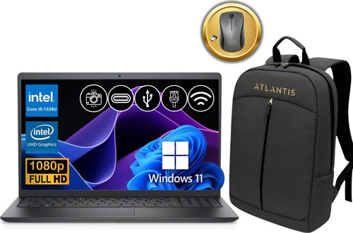 Vostro 3530 i5-1334U 8GB 2TB SSD 15.6" FHD Win11P N3409PVNB3530U ATL107 Notebook +Çanta&Mouse