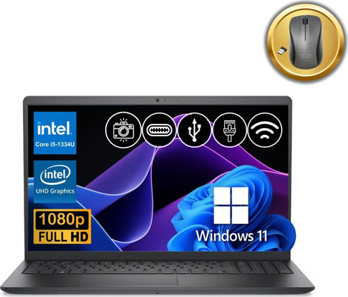 Vostro 3530 i5-1334U 8GB 2TB SSD 15.6" FHD Win11P N3409PVNB3530U ATL92 Notebook +Mouse Hediye