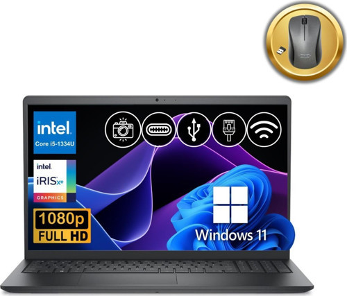 Vostro 3530 i5-1334U 24GB 512GB SSD 15.6" FHD Win11P N3409PVNB3530U ATL96 Notebook +Mouse Hediye