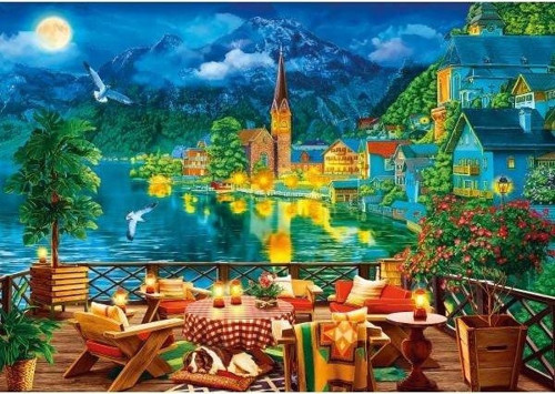 Puzzle 1000 Evening by the Lake