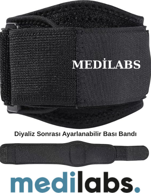 Cırtlı Diyaliz Bası Bandı Ayarlanabilir Kompresyon