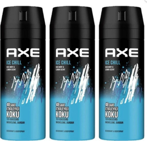 Ice Chill Sprey Deodorant 150 Ml X 3 Adet