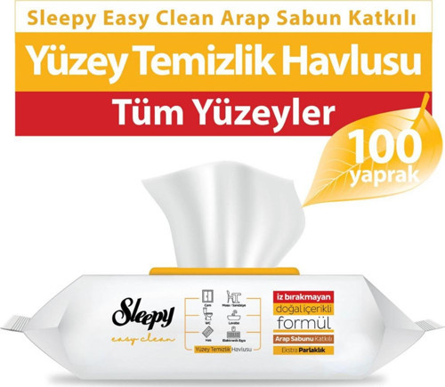 Yüzey Temizleme Havlusu Arap Sabunlu 100'Lü
