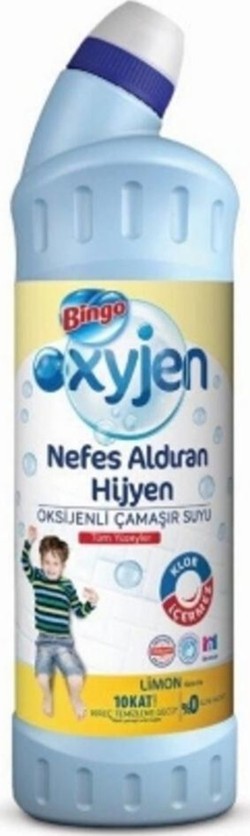 6'Lı Çamaşır Suyu Oxygen 750Ml. Limon Kokulu