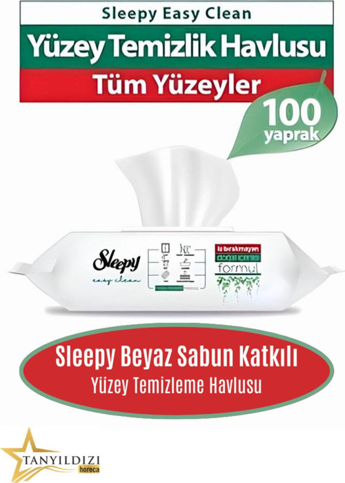 Beyaz Sabun Katkılı Yüzey Temizleme Havlusu 100 Yaprak 4 Lü