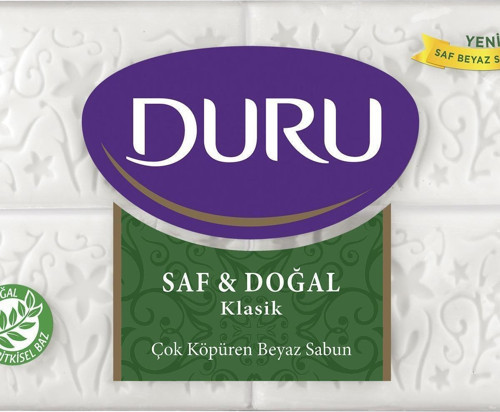 Saf&Doğal Klasik Beyaz Kalıp Sabun 600 Gr ( 1 Adet )