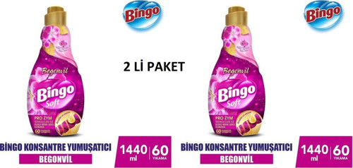 Konsantre Çamaşır Yumuşatıcısı Begonvil 1440 Ml X 2 Adet