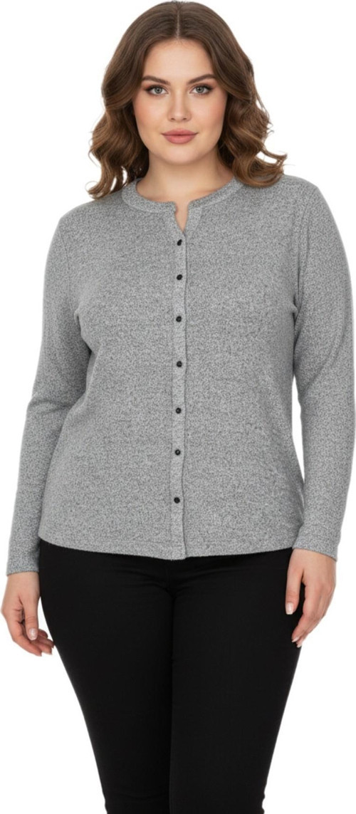 Kadın Yumoş Düğmeli Modelli Bluz BGL-ST05136