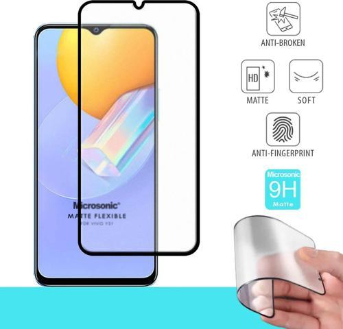 Vivo Y31 Seramik Matte Flexible Ekran Koruyucu Siyah